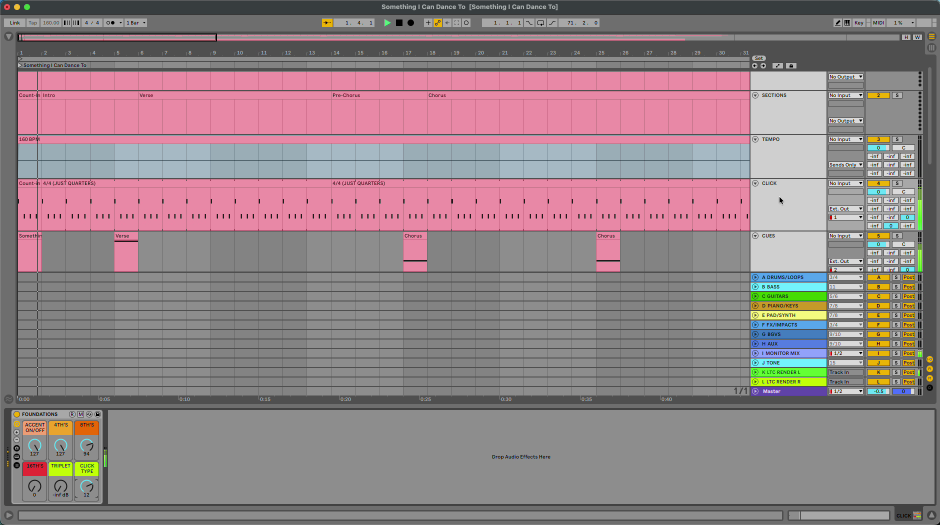 Changing the click sound.