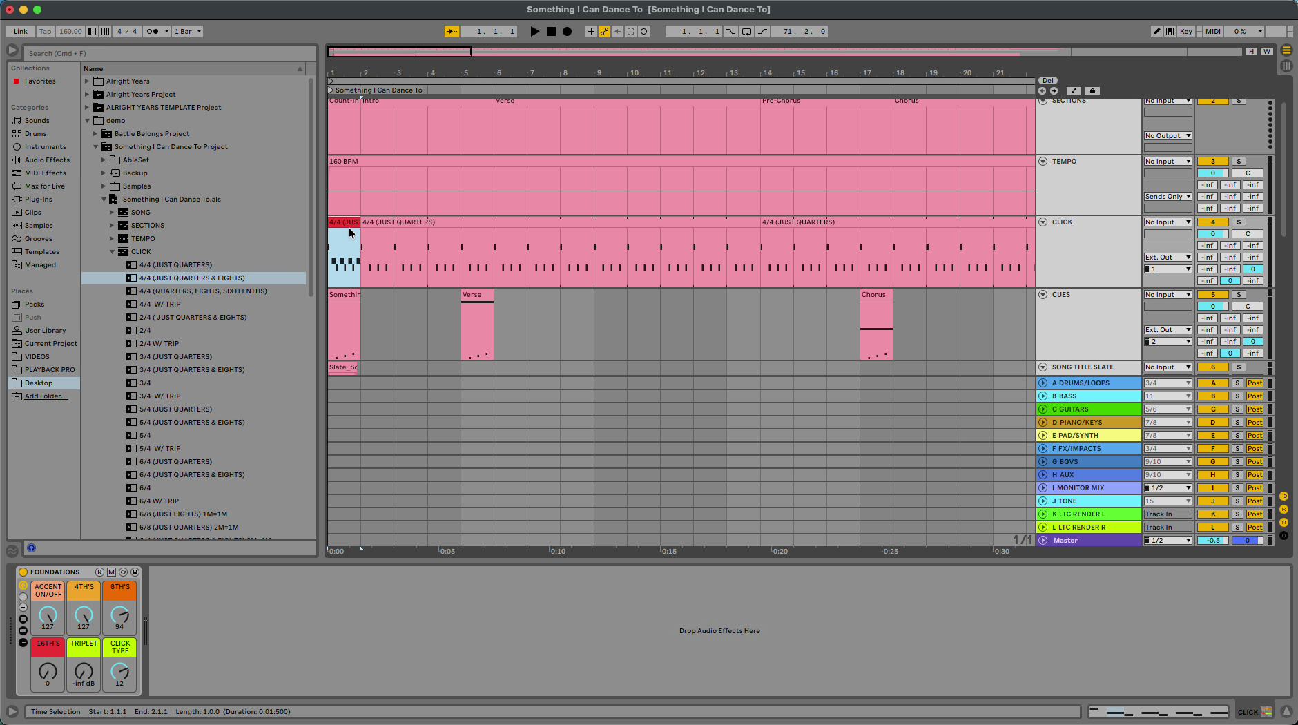 Editing the click programming.